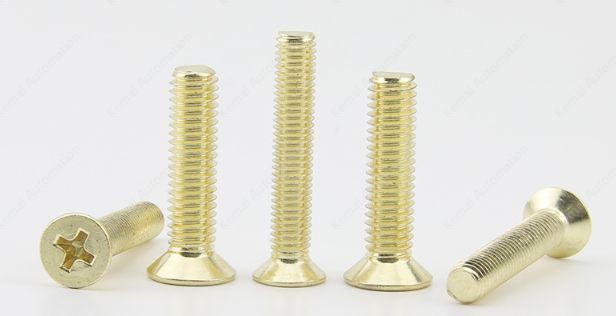 Golden Flat Head Screws M4*8